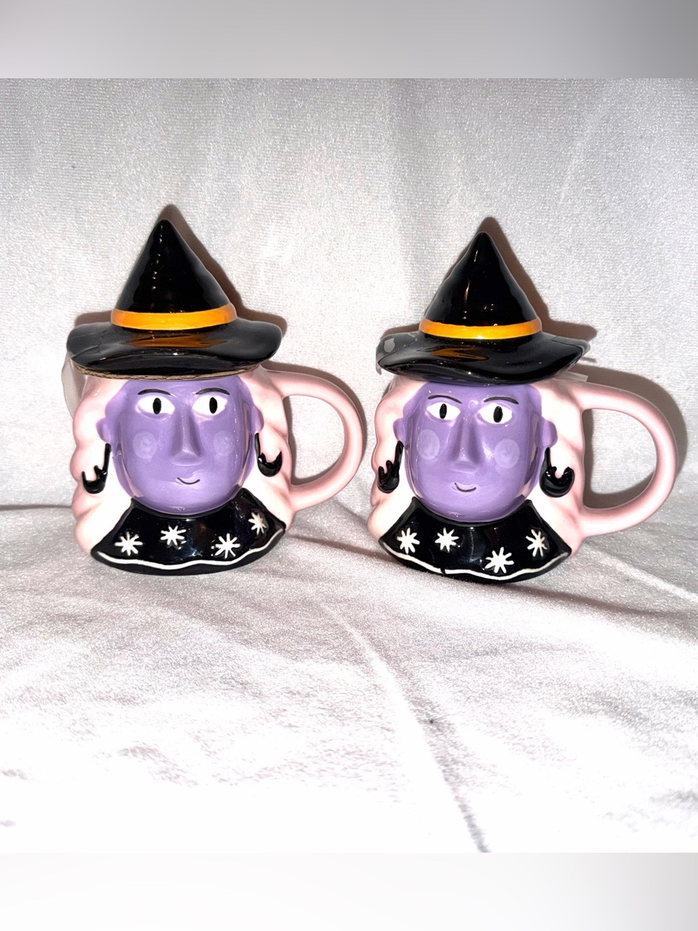 Hyde & EEK! Boutique Figural Witch Mini Mug with Lid - Set of 2